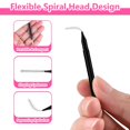 thumbnail image 3 of RAGUPEL Micro Eyebrow Brush Set with Cap 50Pcs Eyelash Spoolies Comb Brow Lamination Brush Mini Spoolie for Eyelash Extensions Lash Lift Tools, 3 of 7