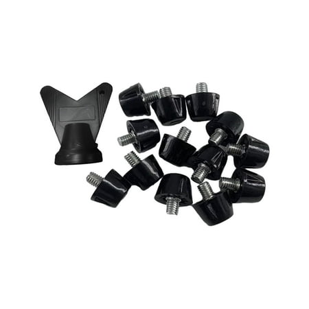 Wswqop 12 Pieces Football Boot Spikes with Wrench Comfortable Non Slip 7mm 10mm M5 Firm