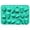 2#Green, variant on Halloween Silicone Mold for Craft, 7.08X4.84X0.47" Multi‑Cavity Chocolates Molds, Candy Making Tray, Flexible Wax Melt Mould, Fondant Decor Sheet, Nonstick Baking Accessory, DIY Handcraft Resin Form