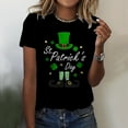 thumbnail image 2 of QIPOPIQ T-Shirts à Manches Courtes pour Femmes à Col Rond T-Shirts de la Saint-Patrick Hauts T-Shirt Shamrock T-Shirt Vert Tunique T-Shirts de la Saint-Patrick Imprimés T-Shirts à Col Rond pour Dames T-Shirts de Fête T-Shirts Graphiques Aubaines, 2 of 4
