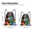 thumbnail image 2 of Pofeuu Pokemon for Water-Resistant 210D Drawstring Bag Compact Foldable Design Gym Yoga Travel Essentials Lightweight Carryall-Small, 2 of 6