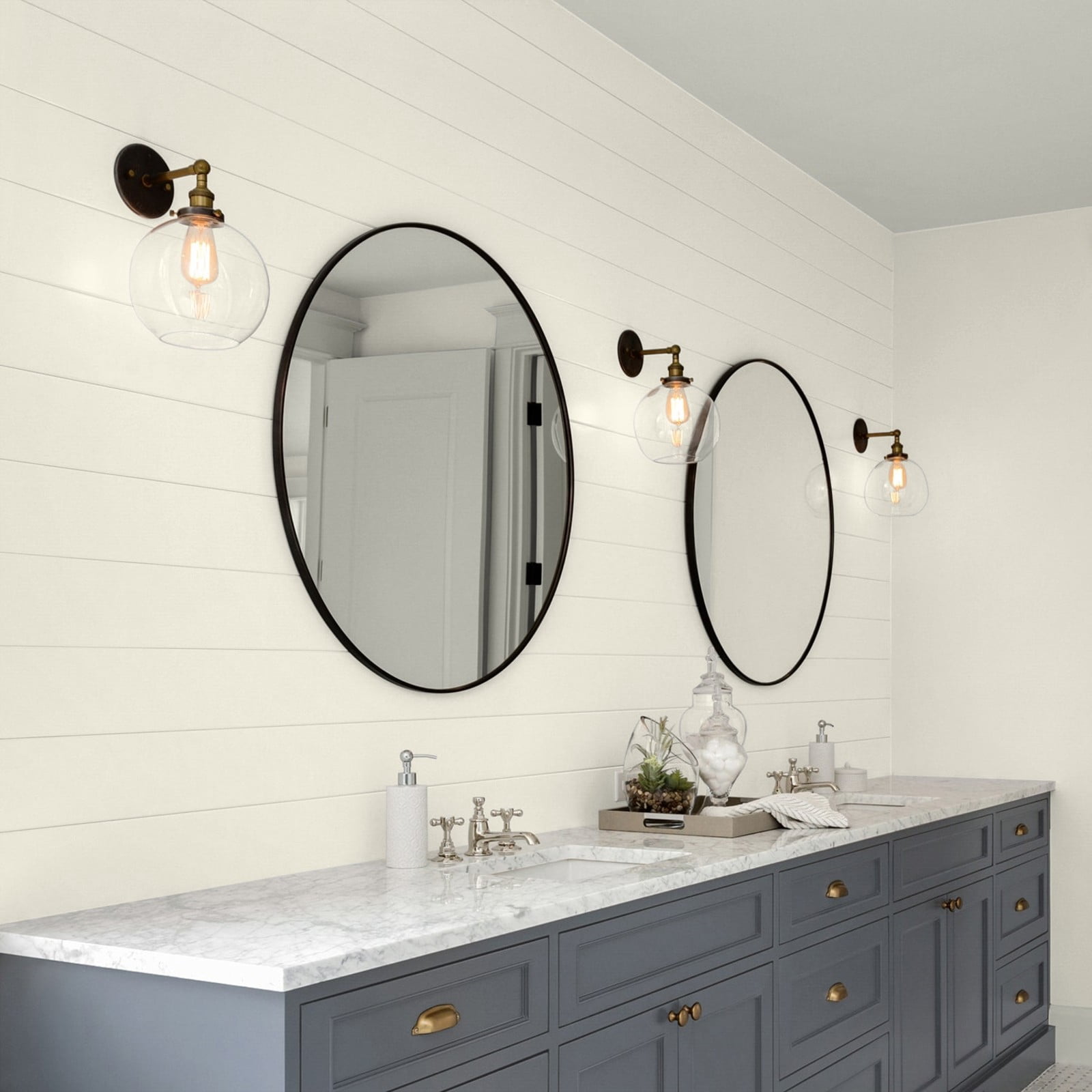 Glidden Glidden Kitchen Bath and Laundry Colonial White / White, Eggshell Interior Paint with Primer, 1 Gallon