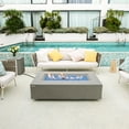 thumbnail image 2 of Elementi Plus Meteora Propane Fire Pit for Outside Outdoor Fire Pit Table Smokeless Firepit Concrete Rectangular Fire Table Patio Heater Fireplace 60000 BTUs - Space Grey, 55.9 x 31.9 Inches, 2 of 11
