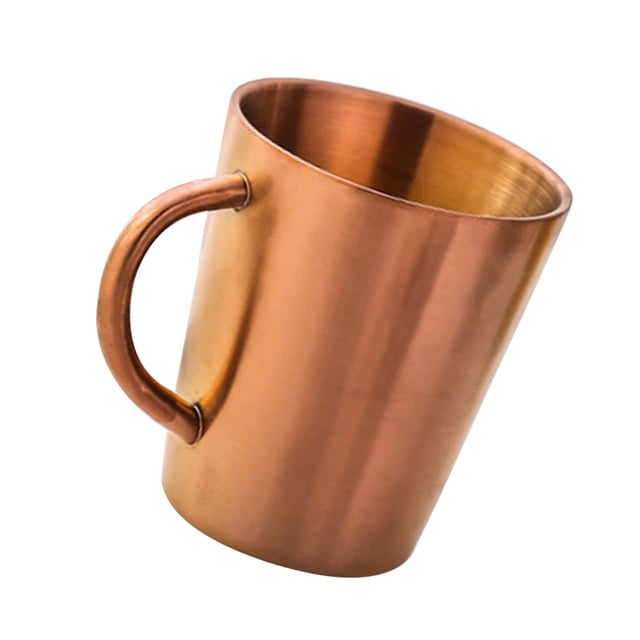 Taza de café de Acero inoxidable Matsuzay 1 Uds. plata y oro rosa