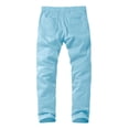 thumbnail image 3 of Pantalones para Hombre Ajustados de Corte Recto y Bajo Entallado Azul Marino Talle 34, 3 of 5