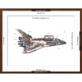 thumbnail image 5 of Art.com Cut-Away Diagram of the Space Shuttle Photo, Brown Frame Wall Art, 29" x 23", 5 of 5