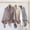 Coffee, variant on Women's Ribbed Knit Cape Wrap Snap Button Shawl Outerwear Short Winter Cover Up for Casual Daily Wear