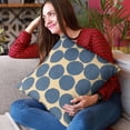 thumbnail image 2 of Plutus Brands Blue Plutus Spotty Dot Luxury Throw Pillow 22 in x 22in, Double Sided 22" x 22", 2 of 2