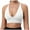 White, variant on Women's V Neck Long Line Sports Bra Strap Padded Cup Adjustable Thin Strap Fitness Yoga Short Top Womens Sports Bra with Pads Padded Sports Bra Sports Bras Thin Sports Bra Support Bras for Women Small