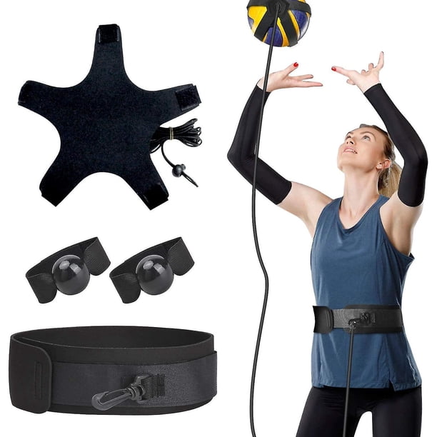 Banda de resistencia para pases de entrenamiento de voleibol, juego de cinturones elásticos de resistencia para practicar saques, pases de balanceo de brazos y entrenamiento de agi