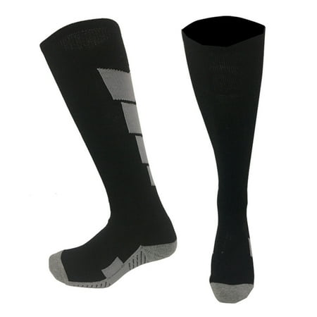 Ugoldhm Boys Knee High Compression Socks for Soccer Football Running & Training Thick Warm Athletic Socks