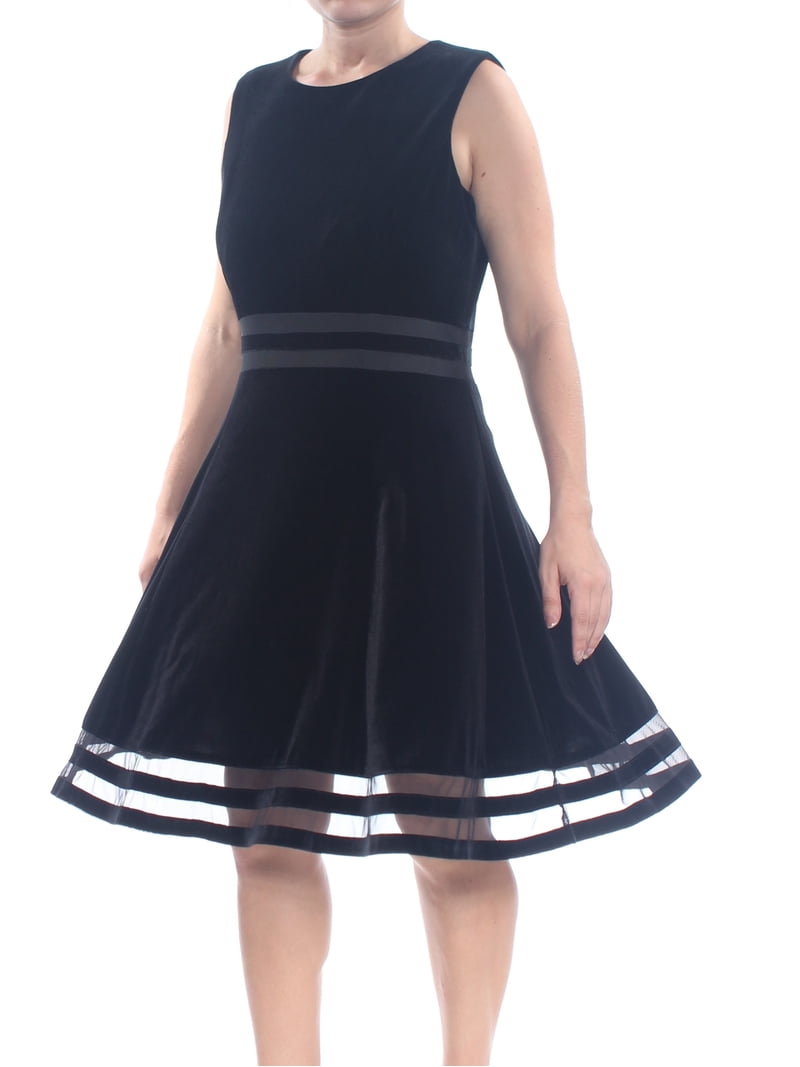 calvin klein black a line dress Calvin Klein Collection Wool A Line Dress Black main image 1