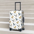 thumbnail image 5 of Uemuo Farm Roosters Printed Washable Luggage Cover - Fashion Suitcase Protector Fits 18-32 Inch Luggage -X-Large, 5 of 9