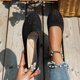 thumbnail image 5 of Amzcrzy Zapatos de mujer,Zapatos de mujer,Zapatillas de mujer, Zapatos planos de punta redonda de color liso para mujer, cómodos, transpirables y suaves, informales. Sandalias Mujer Zapatillas De Cas, 5 of 6