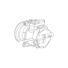 Genuine OE Jaguar Compressor - C2C39501