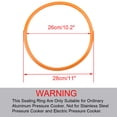 thumbnail image 2 of Uxcell 26cm Silicone Rubber Gasket Sealing Ring Accessory for Cooker 2pcs, 2 of 5