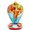 Holiday Balloon, variant on Gifts for Mom 34OZ Hand Blown Glass Hummingbird Feeders for Outdoors Hanging, with Ant Moat Humming Bird Feeders, Porch Backyard Decor Gifts for Women (Floral Balloon)