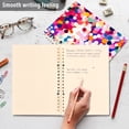 thumbnail image 4 of FORMRS 1-Subject Spiral Notebook 8" x 5" College Ruled 60 Refillable Sheet A5 Hard Cover, 2 Pack, Purple Colorful Circles, 4 of 7