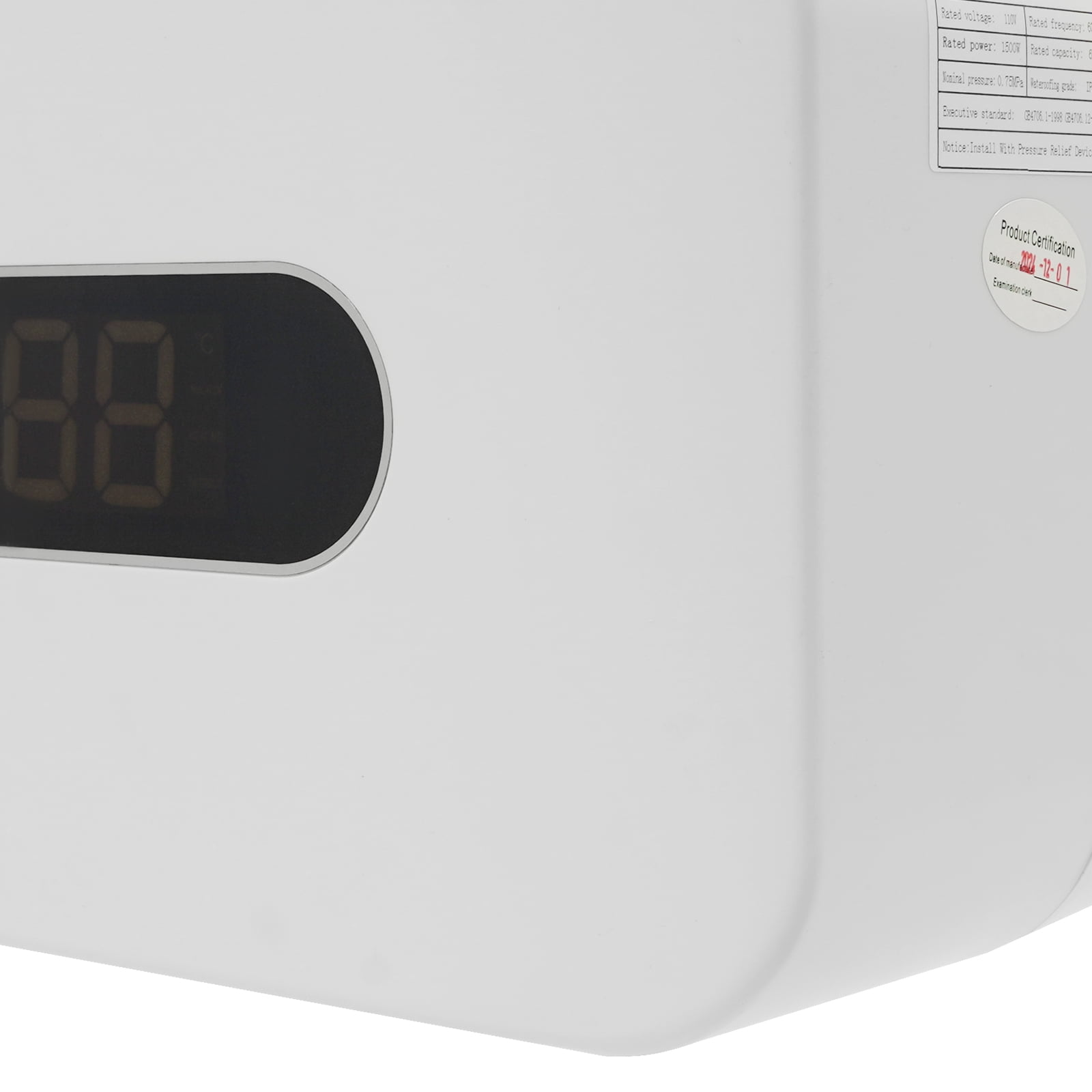 1500W 110V Electric Mini-Tank Water Heater - 1.6 Gallon Point of Use Instant Hot Water Heater with Hot & Cold Water Outlets - Compact & Efficient for Homes, Schools & Offices