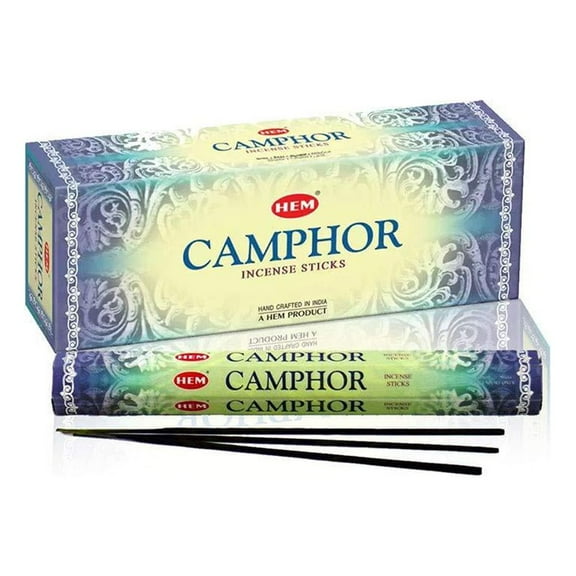 "Camphor - Box of Six 20 Stick Tubes - BcTlyInc (Standard Version), Hem Camphor is one of the best incense popularly used by meditation and Yoga.., By Visit the HEM Store"