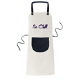 thumbnail image 1 of Tablier Élégant So Chill So cool Ajustable en Coton Lin pour Barbecue Cuisine avec Poche, 1 of 3