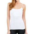 thumbnail image 2 of Active Basic Women & Juniors Solid Plain Adjustable Spaghetti Strap Layering Cropped Camisole Tank Top, 2 of 4