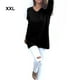 thumbnail image 5 of Minnieouse Suéter con cuello en V, suéteres transpirables de otoño, jerséis de manga larga, blusas ligeras portátiles de invierno, blusa Prendas para la parte del cuerpo Negro XXL, 5 of 6