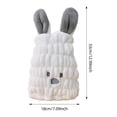 thumbnail image 2 of Bathroom For Kids Soft Hair Towels With Rabbit Ears In Three Colors For Dry Hair And Gentle Absorption In Bathroom Use, 2 of 5