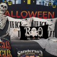 thumbnail image 3 of Halloween Pillow Covers 12x20 inch White Spooky Ghost Decor Black Halloween Lumbar Pillow Covers Decorative for Halloween Home Decor for Sofa 032, 3 of 6