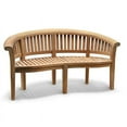 thumbnail image 2 of D-Art Collection Island Teak Wood Garden Bench, 2 of 2