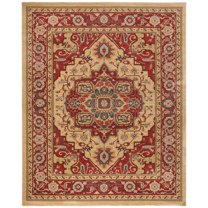SAFAVIEH Mahal Oswin Oriental Area Rug, Red/Natural, 9' x 12'