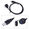 thumbnail image 1 of Conector Conector USB A Prueba De Agua USB3.0 Adaptadores De Montaje En Panel De Enchufe De Cable De Medidor Macho Hembra, 1 of 7