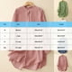 thumbnail image 4 of Conjuntos de otoño para mujer,Blusa informal de verano de manga larga con cuello redondo para mujer, color liso, transpirable, ideal para el hogar y el trabajo, sopatenor, 4 of 9
