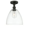 thumbnail image 4 of Innovations Lighting  Bristol Glass - 1 Light 9" Semi-Flush Mount Clear/Oil Rubbed Bronze, 4 of 5