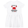 thumbnail image 3 of Inktastic Someone in Pismo Beach Loves Me Girls Toddler Dress, 3 of 5