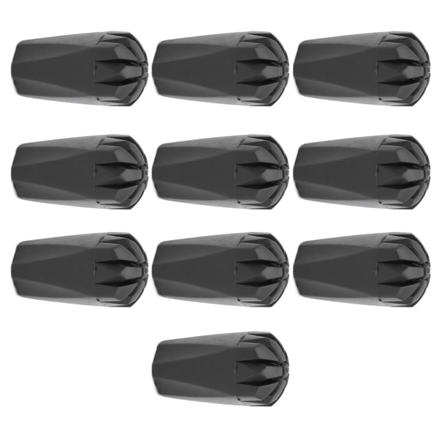 Protectores De Punta De Bastón De Trekking, Cubierta De Pie De Bastón Resistente Al Desgaste De Goma + Metal, Bastones De Escalada, Punta De Goma, 10 Piezas Para Caminos Con
