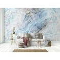 thumbnail image 2 of GK Wall Design  Blue Smokes Contemporary Fogs Peel&Stick Wallpaper H:49"  x W:75", 2 of 5