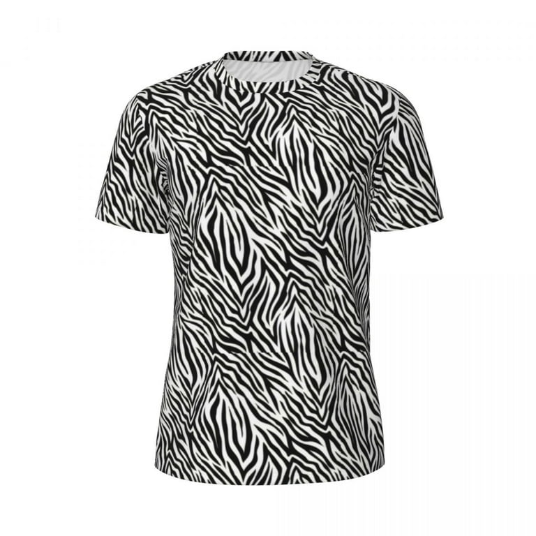 Zebra Stripes T-Shirt Animal Skin Fashion Sports T Shirts Short