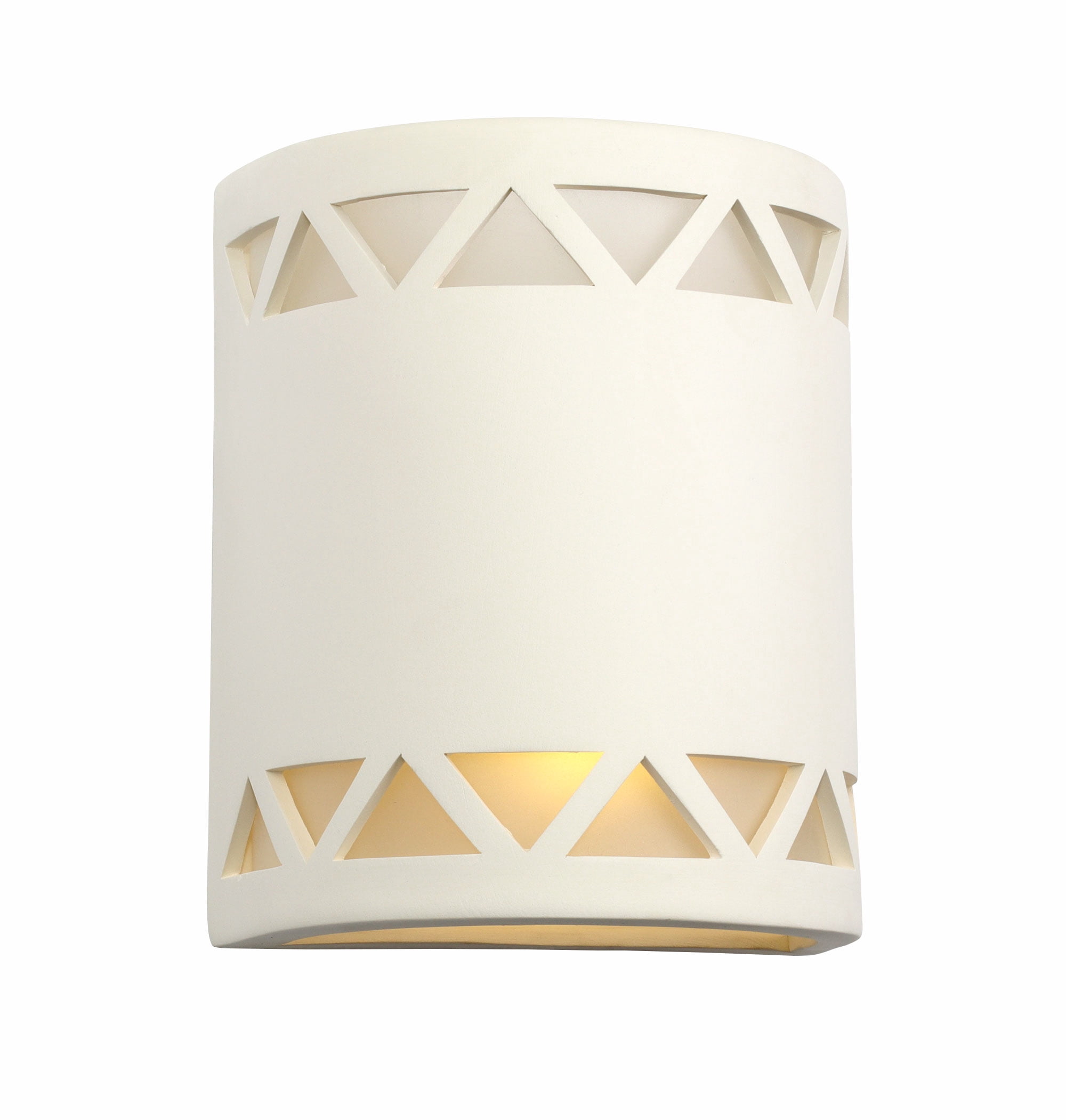 Luxury Lighting Jaken 10" High Ceramic Outdoor Wall Light, Paintable White Bisque, LED Bulb Included