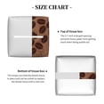 thumbnail image 5 of Logiee Tissue Box Cover 5X5X5'' PU Leather Tissue Holder Square Tissue Cube Box Organizer for Bathroom Vanity Countertop,Car,Night Stands,Office,Home,Kitchen (Coffee Cafe Cup), 5 of 8