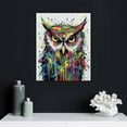 thumbnail image 4 of COMIO  Owl Canvas Wall Art Colorful Colorful Animal Painting Pictures Prints Owl Artwork for walls Home Office Decor, 4 of 4