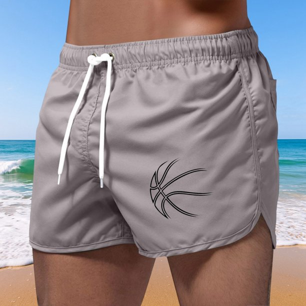 WILLBEST Pantalones Cortos Casuales para Hombre, Pantalones Cortos de Playa con Estampado Deportivo, Bañadores Casuales de 3 Pulgadas para Nadar y Surfear.
