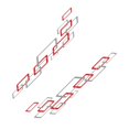 thumbnail image 1 of jinwen 2x RV Decal Anti Scratch PETG Auto Sticker for SUV Cargo Panel Car Door Gray Red, 1 of 9