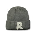 thumbnail image 1 of Knit Cuffed Beanie Winter Hats With Soft Wool Hip-hop Lightweight R Pattern Headcovers For Home Office Travel School Hiking, 1 of 3