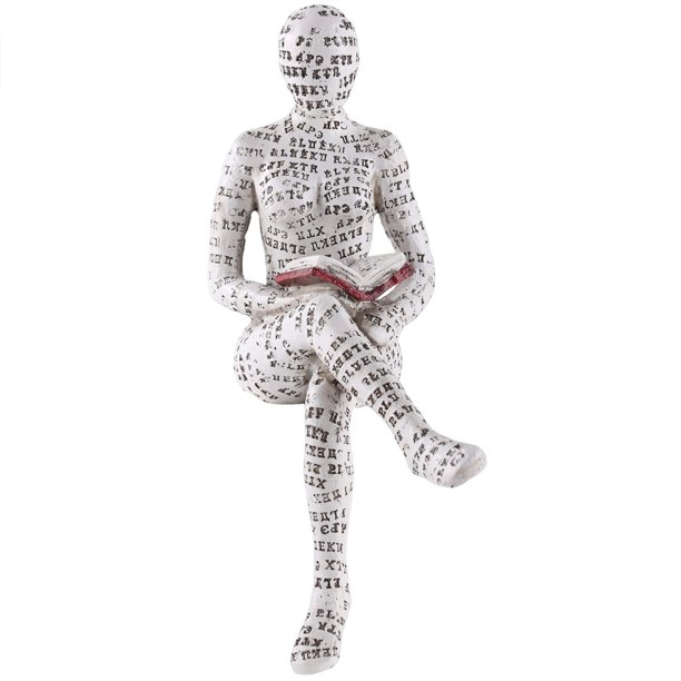 Pulpa de papel de resina para mujer, adornos de escultura, Mini regalos de vacaciones para librería de estudio Hugtrwg Para estrenar