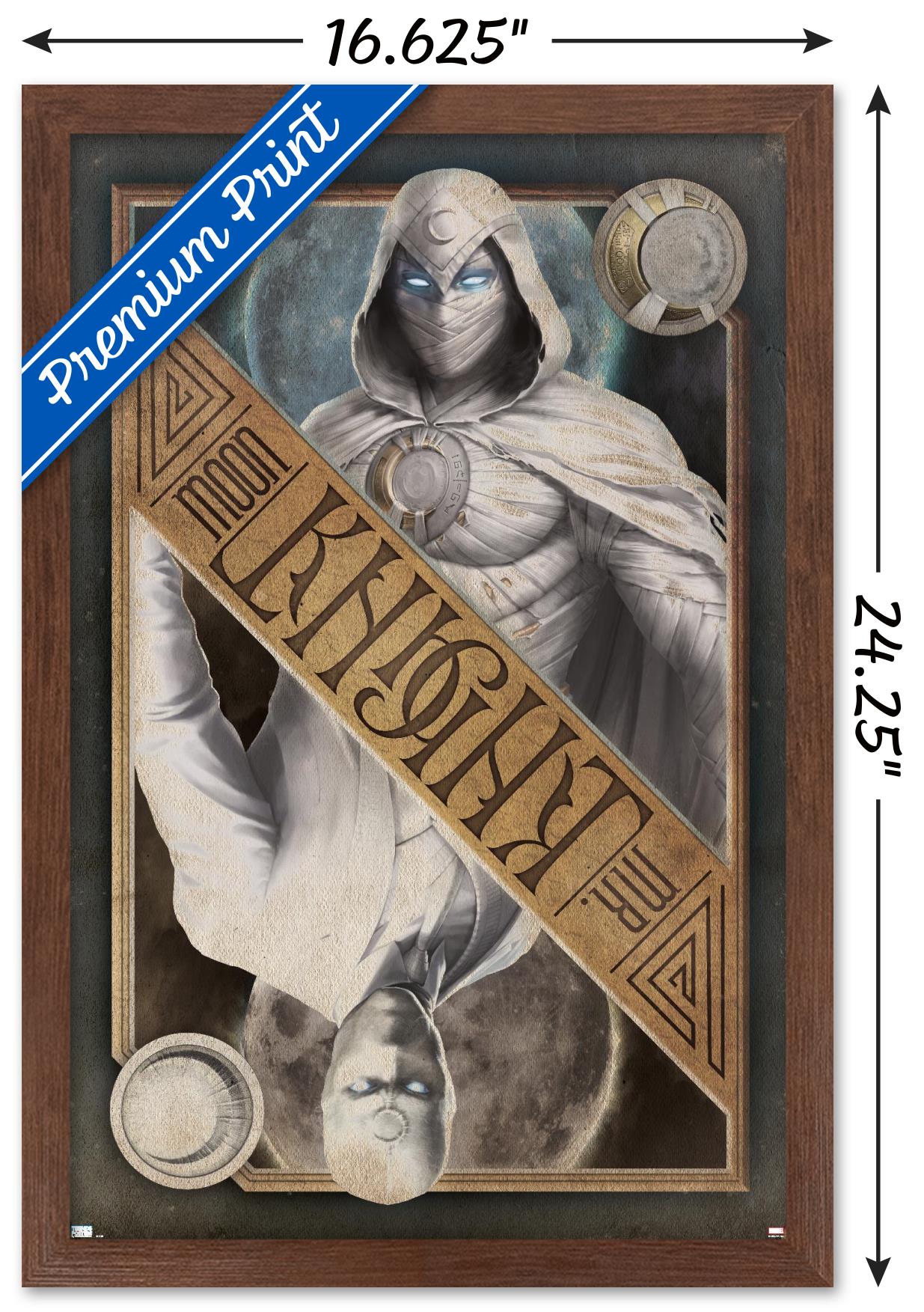 Marvel Moon Knight - Card Wall Poster, 14.725" x 22.375" Framed