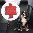 thumbnail image 2 of Unique Bargains 1 Pc Waterproof Pet Car Seat Cover for Dog Cat Paw Prints Red, 2 of 6