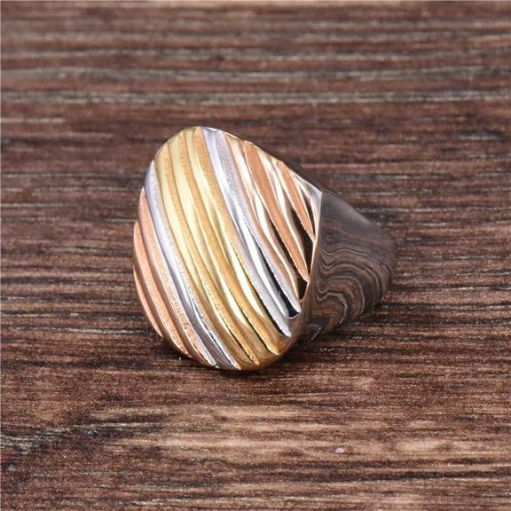 Trendy Luxury geometry colorful 14K White Gold ring and new design for Women Statement Jewelry Party Gift man