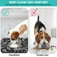 thumbnail image 4 of Boho Retro Floral Pet Feeding Mat-Absorbent Pet Placemat for Food and Water Bowl, with Waterproof Rubber Backing, Quick Dry Water Dispenser Mat for Dog and Cat (16"x24"), 4 of 7