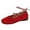 Red, variant on Womens Ankle Tie Flats Suede Like Material Round Toe Comfortable Slip on Low Heel Casual Shoes Multiple Colors Green